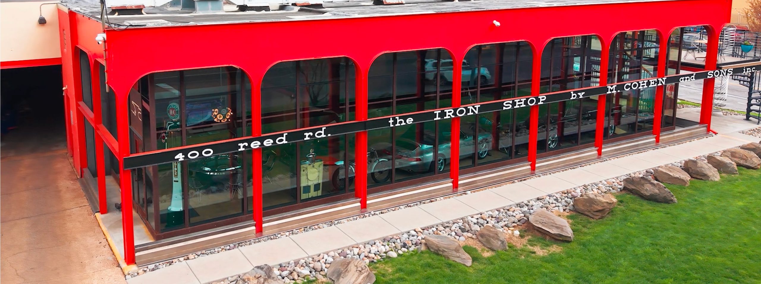 Exterior of the Iron Shop building located in Broomall, PA