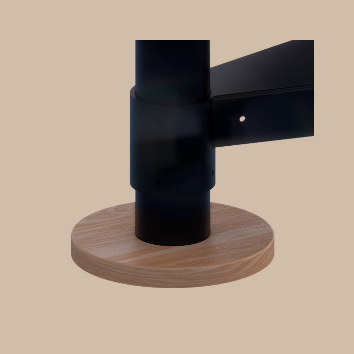 Wood base plate cover for spiral staircase